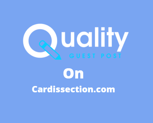 Guest Post on Cardissection.com