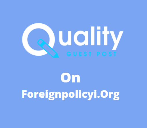 Guest Post on Foreignpolicyi.org