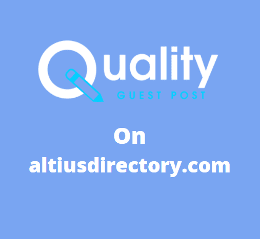 Guest Post on altiusdirectory.com