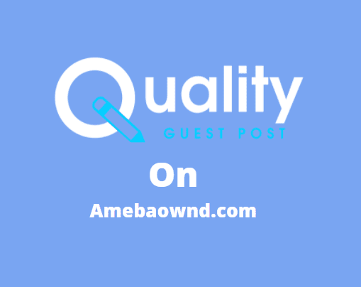 Guest Post on amebaownd.com