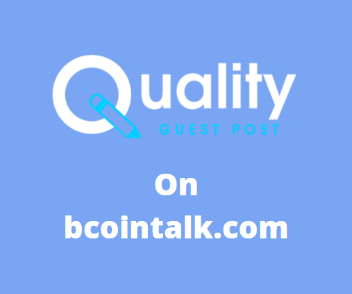 Guest Post on bcointalk.com