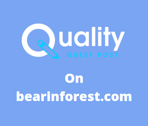 Guest Post on bearinforest.com
