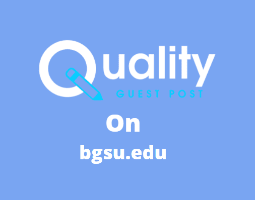 Guest Post on bgsu.edu