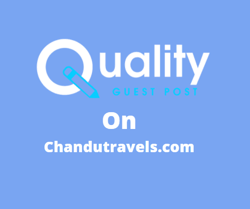 Guest Post on chandutravels.com