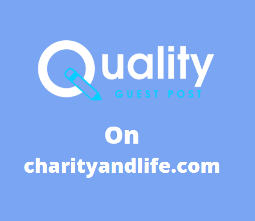 Guest Post on charityandlife.com