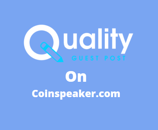 Guest Post on coinspeaker.com
