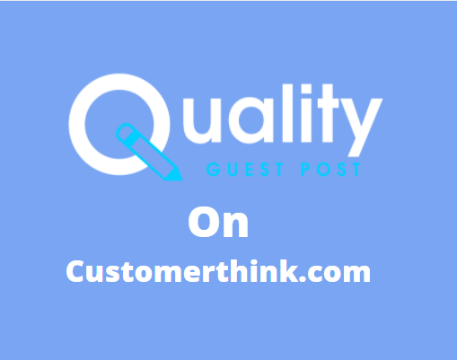 Guest Post on customerthink.com
