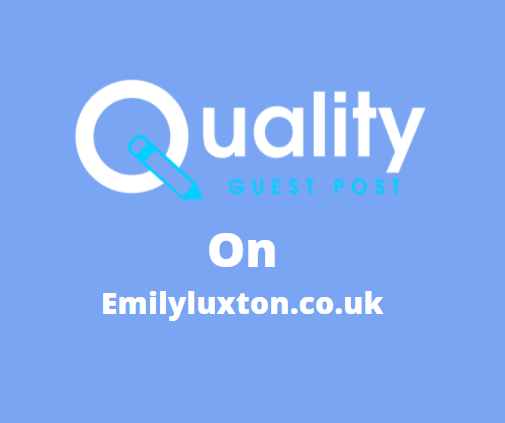 Guest Post on emilyluxton.co.uk