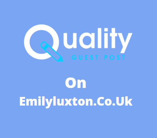 Guest Post on emilyluxton.co.uk