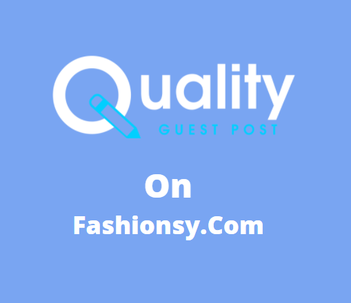Guest Post on fashionsy.com