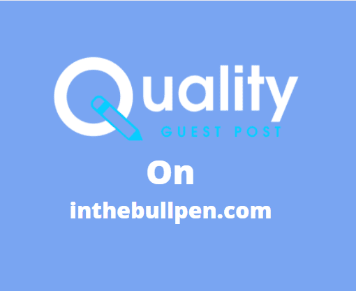 Guest Post on inthebullpen.com