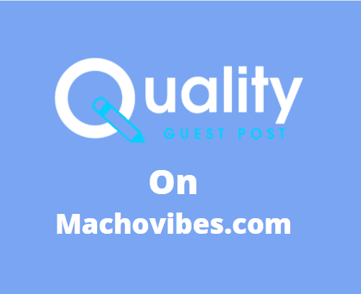 Guest Post on machovibes.com