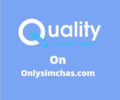 Guest Post on onlysimchas.com