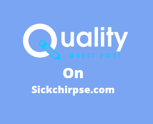 Guest Post on sickchirpse.com