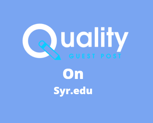 Guest Post on syr.edu