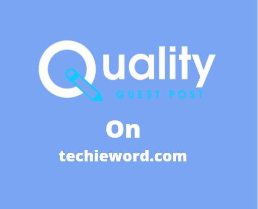 Guest Post on techieword.com