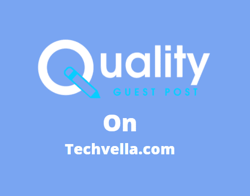 Guest Post on techvella.com