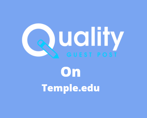 Guest Post on temple.edu