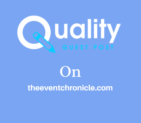 Guest Post on theeventchronicle.com