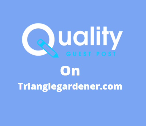 Guest Post on trianglegardener.com