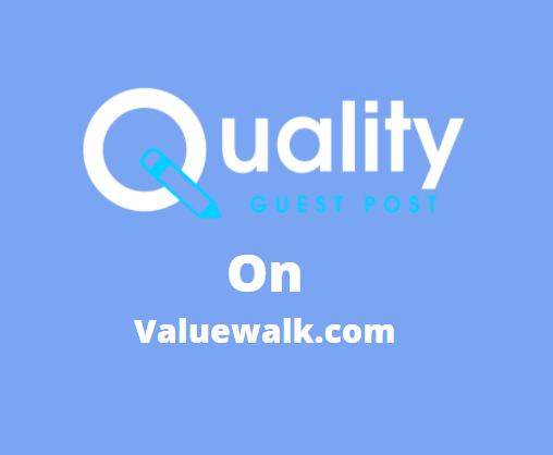 Guest Post on valuewalk.com