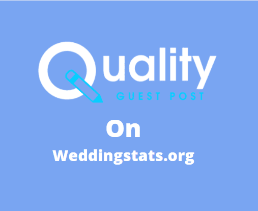 Guest Post on weddingstats.org