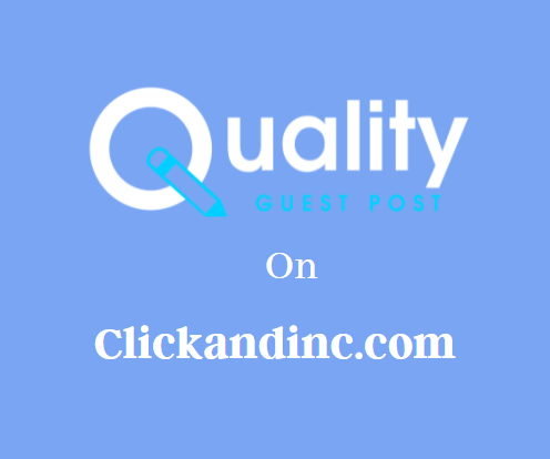 Guest Post on Clickandinc.com