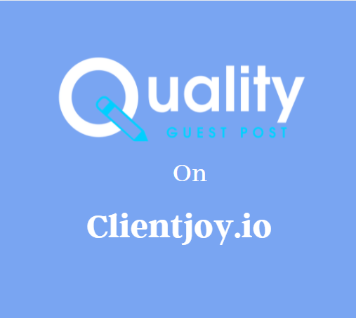 Guest Post on Clientjoy.io