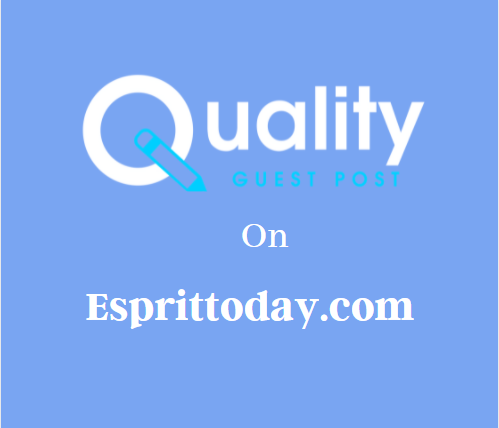 Guest Post on Esprittoday.com