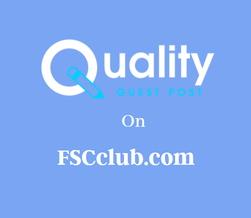 Guest Post on FSCclub.com