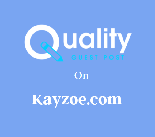 Guest Post on Kayzoe.com
