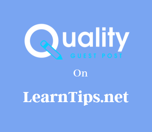 Guest Post on LearnTips.net