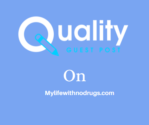Guest Post on Mylifewithnodrugs.com