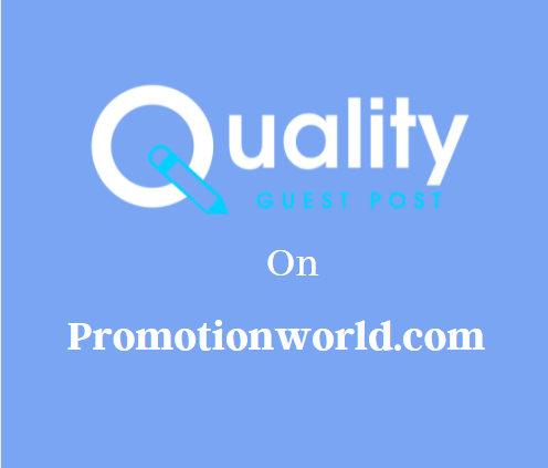 Guest Post on Promotionworld.com