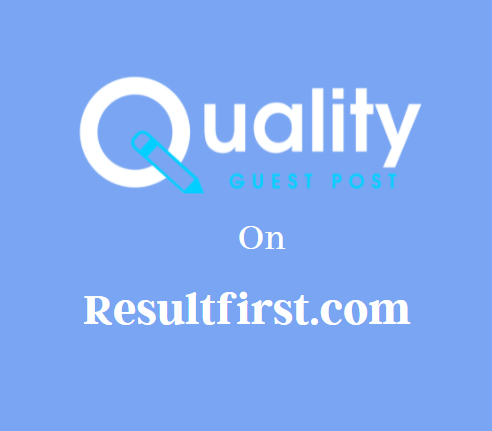 Guest Post on Resultfirst.com