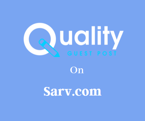 Guest Post on Sarv.com