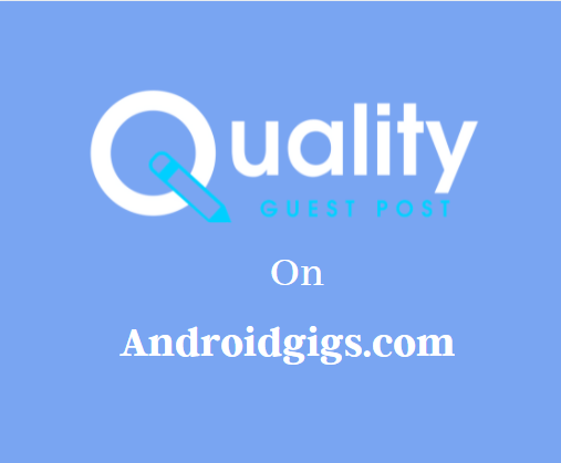 Guest Post on Androidgigs.com