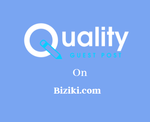 Guest Post on Biziki.com