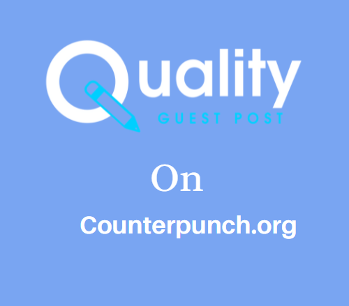 Guest Post on Counterpunch.org