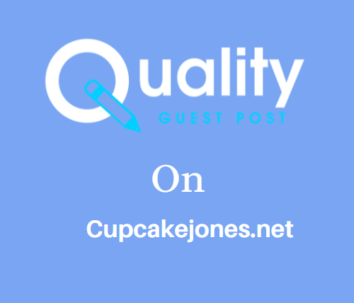Guest Post on Cupcakejones.net