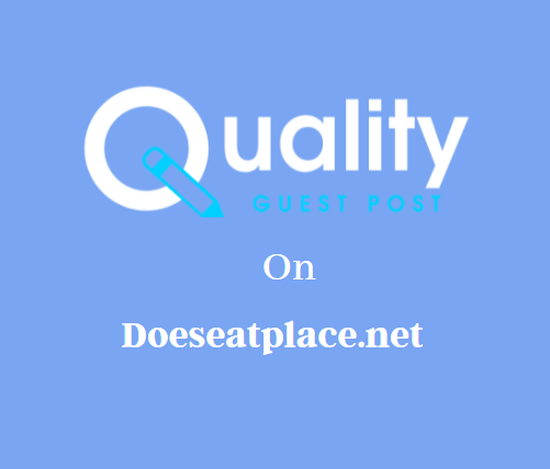Guest Post on Doeseatplace.net