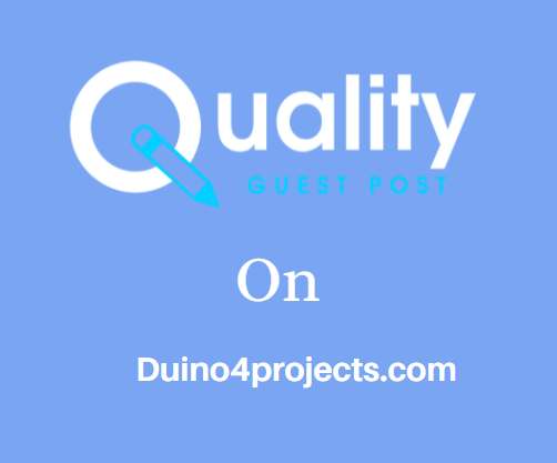 Guest Post on Duino4projects.com