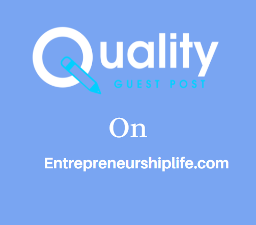 Guest Post on Entrepreneurshiplife.com