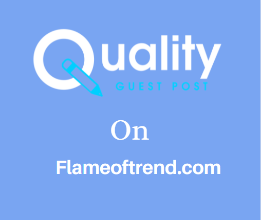 Guest Post on Flameoftrend.com
