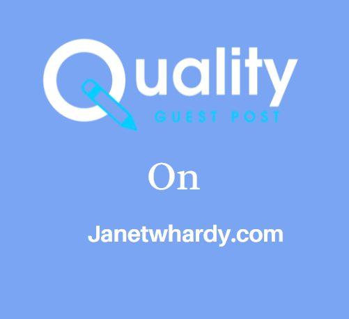 Guest Post on Janetwhardy.com