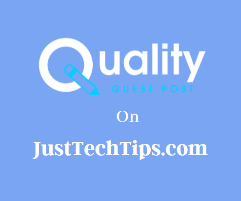 Guest Post on JustTechTips.com