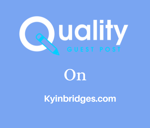 Guest Post on Kyinbridges.com