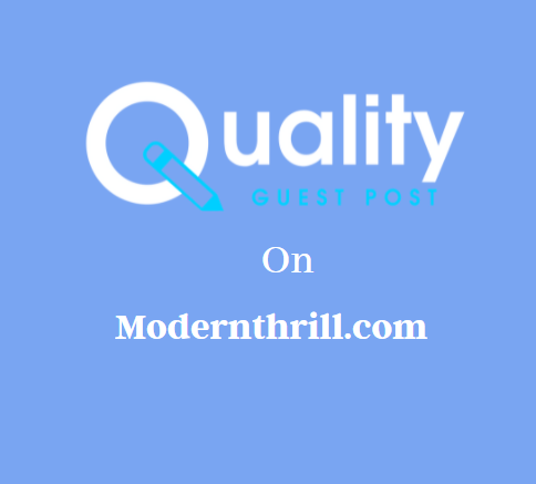 Guest Post on Modernthrill.com
