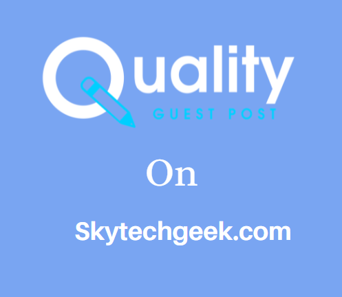 Guest Post on Skytechgeek.com