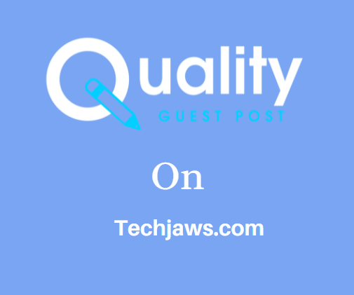 Guest Post on Techjaws.com